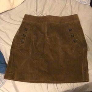 Brown corduroy skirt